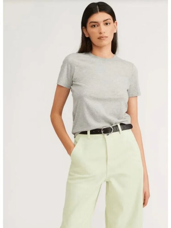 Everlane Tops - Everlane Womens Heathered Gray Organic Cotton Tee Shirt Size Small